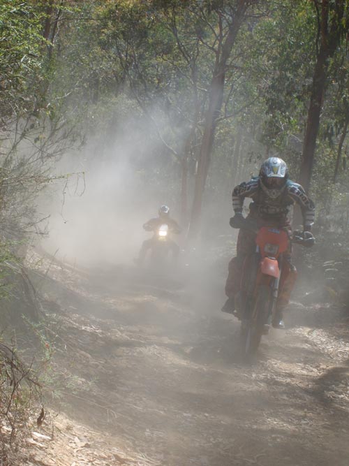 It was dusty in the packs