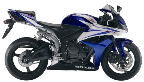 honda cbr600rr 2007 blue