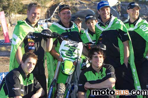 team kawasaki motocross 2007