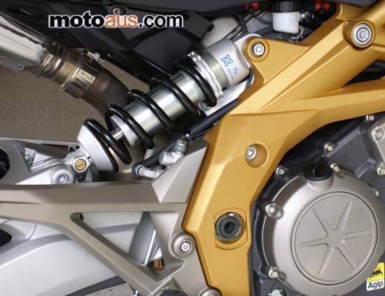 Aprilia Shiver 750 rear suspension