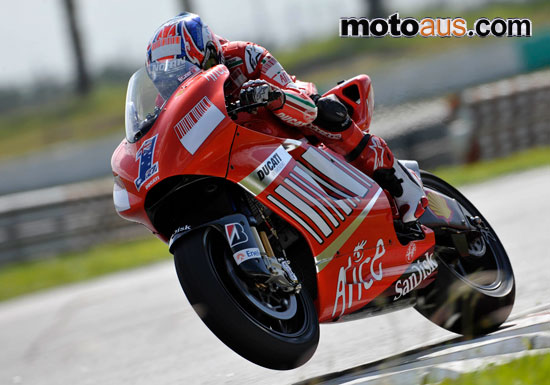 casey stoner testing