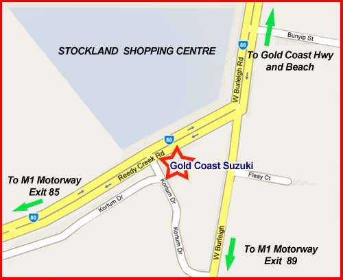 Gold Coast Suzuki Directions