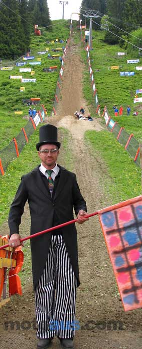 start of the hillclimb