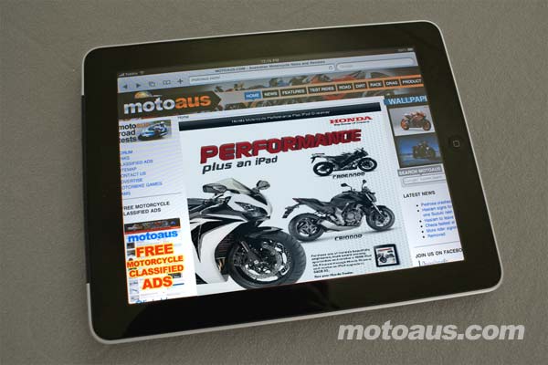 A Honda AND an Ipad – Motoaus.com