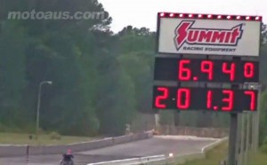 Video- Electric Bike runs over 200mph in Quarter mile